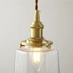 Clear Glass LED Pendant Lamp Modern Nordic Style Adjustable Hanging Light