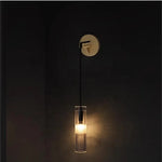 Golden Glass Wall Lamp: Luxury Post-modern Wall Sconces for Hotel Villa, Living Room, Aisle