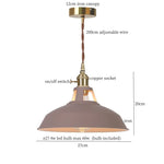 Blue Iron Art LED Pendant Light, Nordic Modern Style for Home and Commercial Spaces