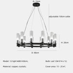 Crystal Chandelier Pendant Lights - Luxury LED Lighting for Living Room