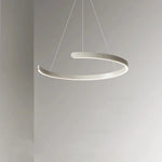 Black LED Chandelier Pendant Light for Foyer Stairs Bar, Minimalist Indoor Hanging Lamp