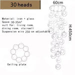 LED Chandelier: Modern Lighting for Living, Dining, and Staircase Areas