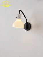 Bauhaus Glass LED Wall Lamp Iron Art Decor for Bedroom Living Room