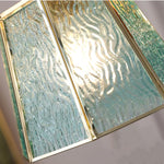 Copper Glass LED Pendant Lamp, Modern Nordic Hanging Light