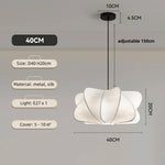 Silk Pendant Light | Elegant LED Chandelier for Dining Room and Bedroom