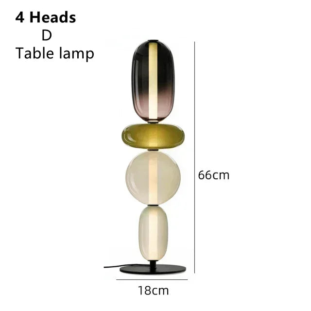 Glass Floor Lamp LED Table Light - Italian Design High Quality