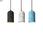 Afralia™ Terrazzo LED Pendant Light - Modern Wabi Sabi Interior Lighting for Living Room