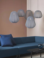 Nordic Fabric Chandelier Pendant Lights for Living Room Bedroom Stair Decor