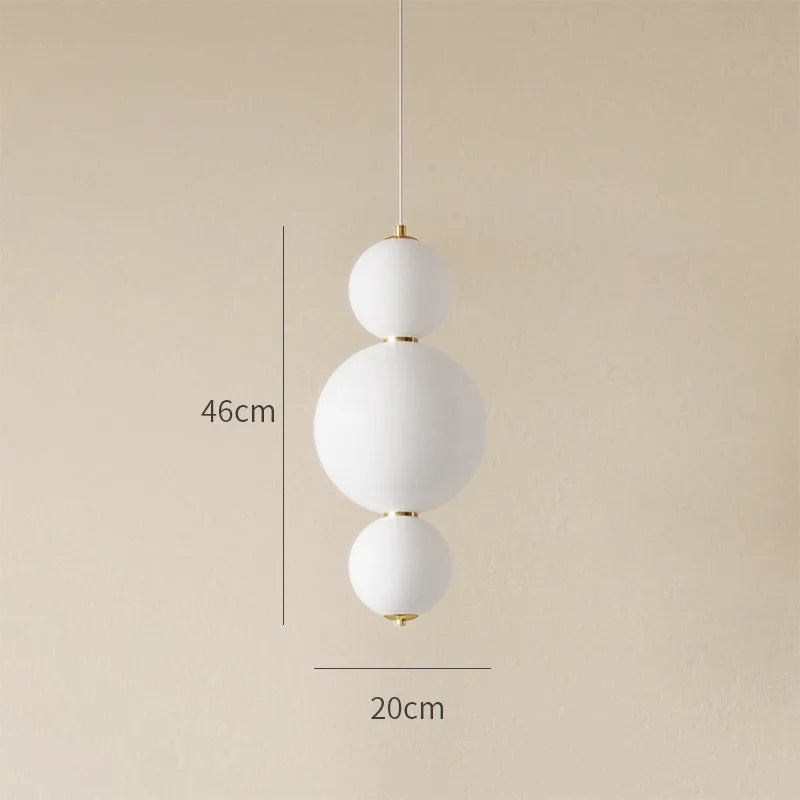 Glass Ball Chandelier Pendant Light for Living Bedroom