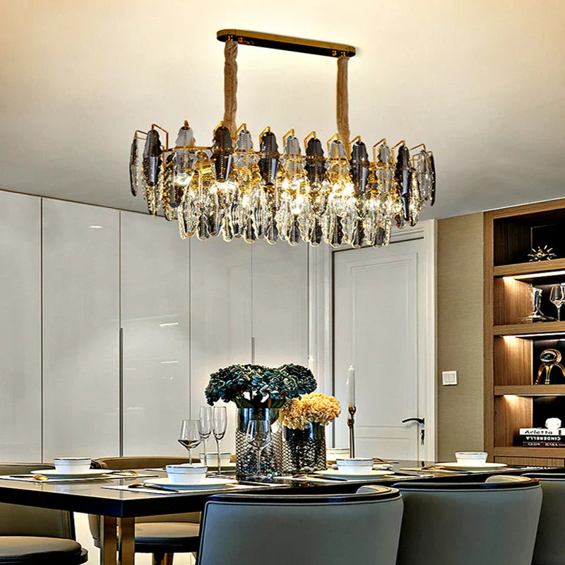 Crystal Chandelier Pendant Light for Living Room Bedroom Foyer