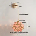 Modern Clear Glass LED Wall Light with Pull Chain for Bar, Cafe, Bathroom Mirror
