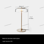 Modern Clear Glass LED Floor Lamp for Home Decor & Living Room Lightning