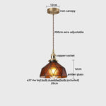Ceramic Copper LED Pendant Lamps Modern Hanging Light Fixtures