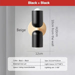 Cream Double Head LED Wall Lamps for Living Room Bedroom Indoor Decoration