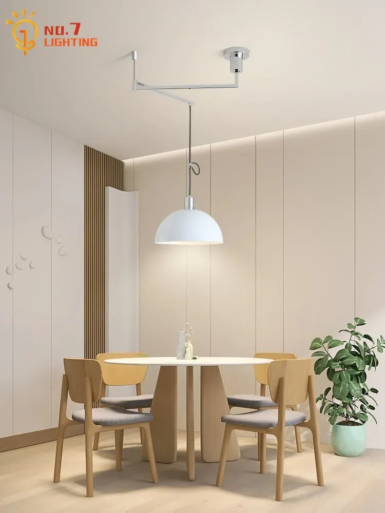 Retractable Pendant Lights LED E27 Modern Hanging Lamp for Restaurant, Living Room, Cafe