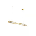 Gold Steel LED Pendant Lights - Luxury Dimmable Suspend Lamp