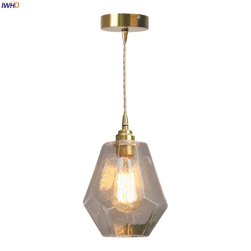 Afralia™ Nordic Clear GlassLED Hanging Lamp for Modern Pendant Lights Decoration