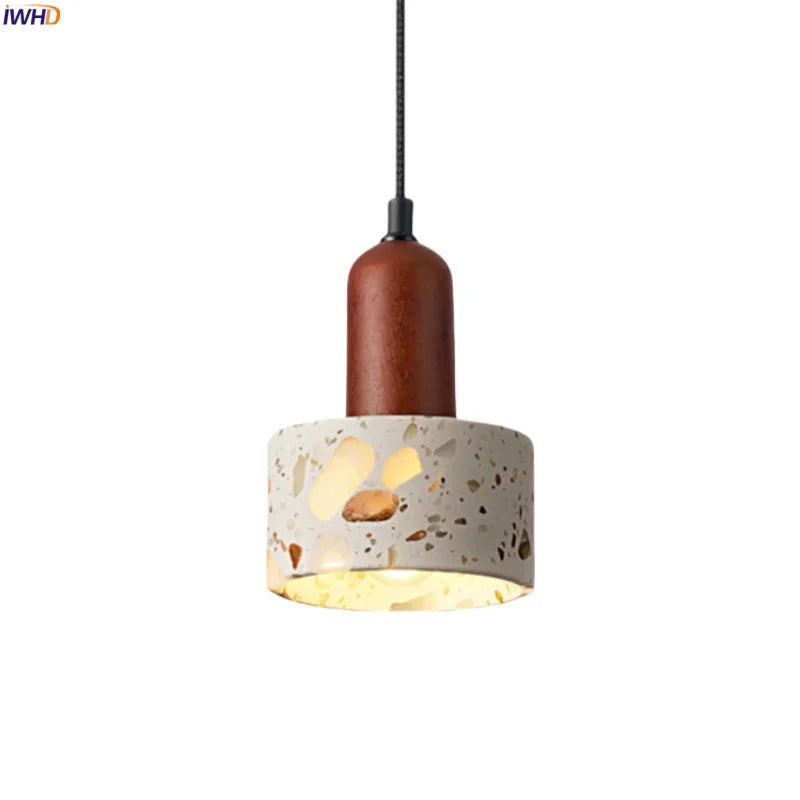 Wabi Sabi Terrazzo LED Pendant Light for Home Design