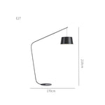 Modern Black Floor Lamp for Living Room & Bedroom Lighting