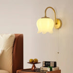 Iron LED Wall Sconce Pull Chain Switch Stair Light Fixture for Study Hallway