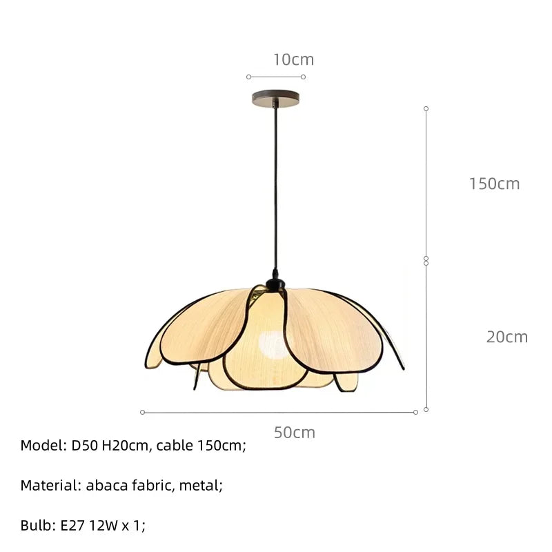 Afralia™ Nordic LED Pendant Chandelier Flower Lamp for Modern Wabi Sabi Decor