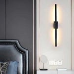 Linear Tube LED Wall Lamp Up Down Light Black Gold Sconce