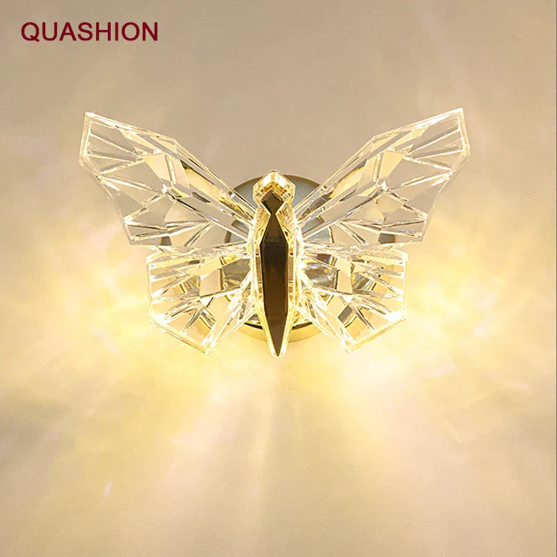 Butterfly Wall Lamp - Modern Luxury Design for Bedroom Decor