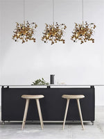 Scandinavia Leaf Chandelier Pendant Lamp Kitchen Living Room Decor Lighting