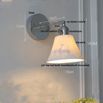 Clear Glass Iron Wall Lamp - Dual Light Up Down Rotate for Home Décor
