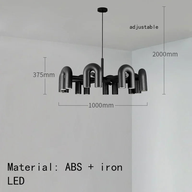 Nordic Chandelier: Adjustable Pendant Lights, Ceiling Hanging Lamp