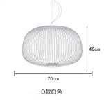 Spokes Pendant: Minimalist Birdcage Hanging Light for Villa, Lobby, Staircase & Home Decor