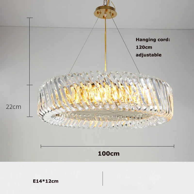 Gold LED Chandelier 2025 New Trend for Living Room