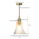 Clear Glass LED Copper Pendant Lighting for Minimalist Decor