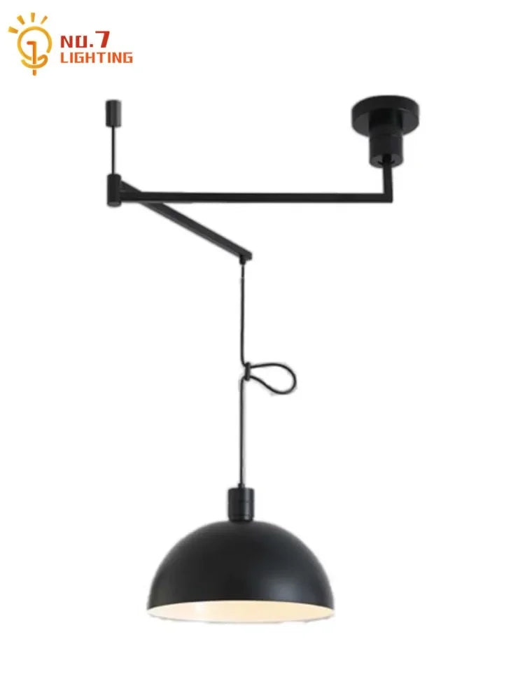 Retractable Pendant Lights LED E27 Modern Hanging Lamp for Restaurant, Living Room, Cafe