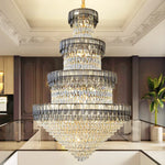 European Duplex Villa Crystal Chandelier Loft LED Light