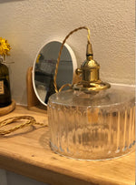 Brass Pumpkin LED Pendant Light - Japanese Style Bedroom Suspension