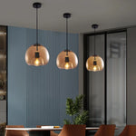 Glass Pendant Lights: Stylish LED Chandeliers for Dining Room, Kitchen, and Restaurant Tables