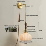 Copper Ceramic LED Wall Lamps - Nordic Modern Design