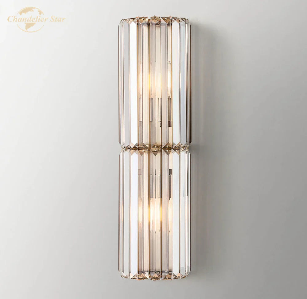 Crystal LED Wall Sconce for Living Room, Bedroom, Bathroom - Modern Indoor Lighting