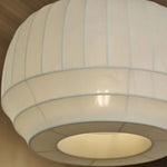 Nordic White Fabric LED Chandelier Pendant Light for Modern Living Room