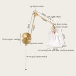 Glass LED Wall Lamp for Living Room Bedroom Mirror Bathroom - Nordic Minimalism