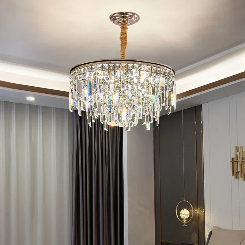 Crystal LED Chandelier for Living Room, Dining & Bedroom - High-end Luxury Lighting