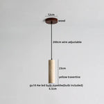 Travertine LED Pendant Lamp for Bar Bedroom Living Room Décor