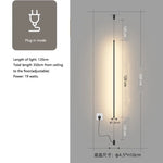 Slim Line LED Pendant Light for Living Room and Bedroom