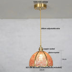 Glass Crystal LED Pendant Light - Adjustable Luxury Fixture for Kitchen, Foyer, Bathroom