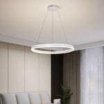 Circle Pendant Chandelier Dimmable LED Lights for Modern Living Room