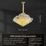 Crystal Chandelier LED Lighting for Luxury Living Room, Bedroom, Dining Room