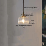 Clear Glass LED Pendant Light | Nordic Hanging Chandelier for Kitchen, Living Room