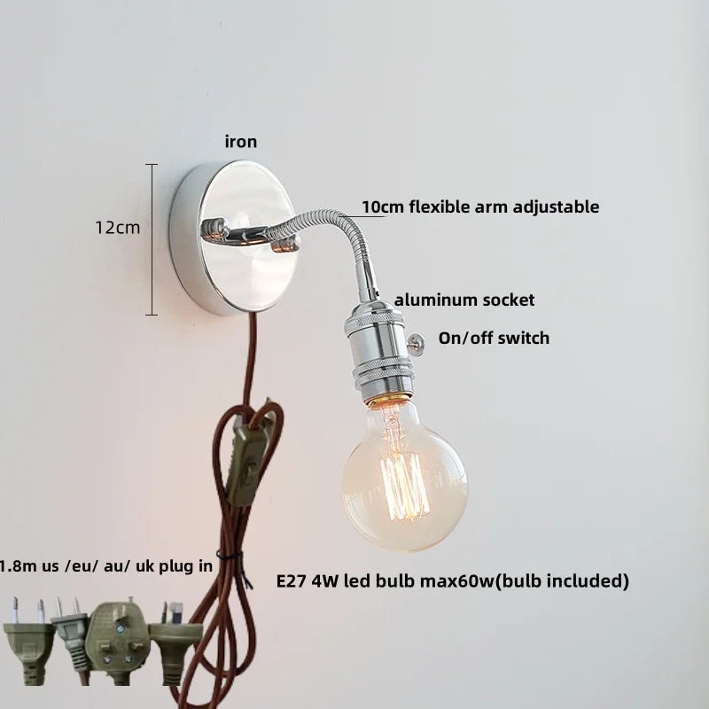 Afralia™ Modern Colorful Glass Wall Sconce with Pull Chain for Aisle Living Room