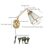 Afralia™ Glass LED Wall Lights Bathroom Mirror Loft Living Room Bedroom Lamp